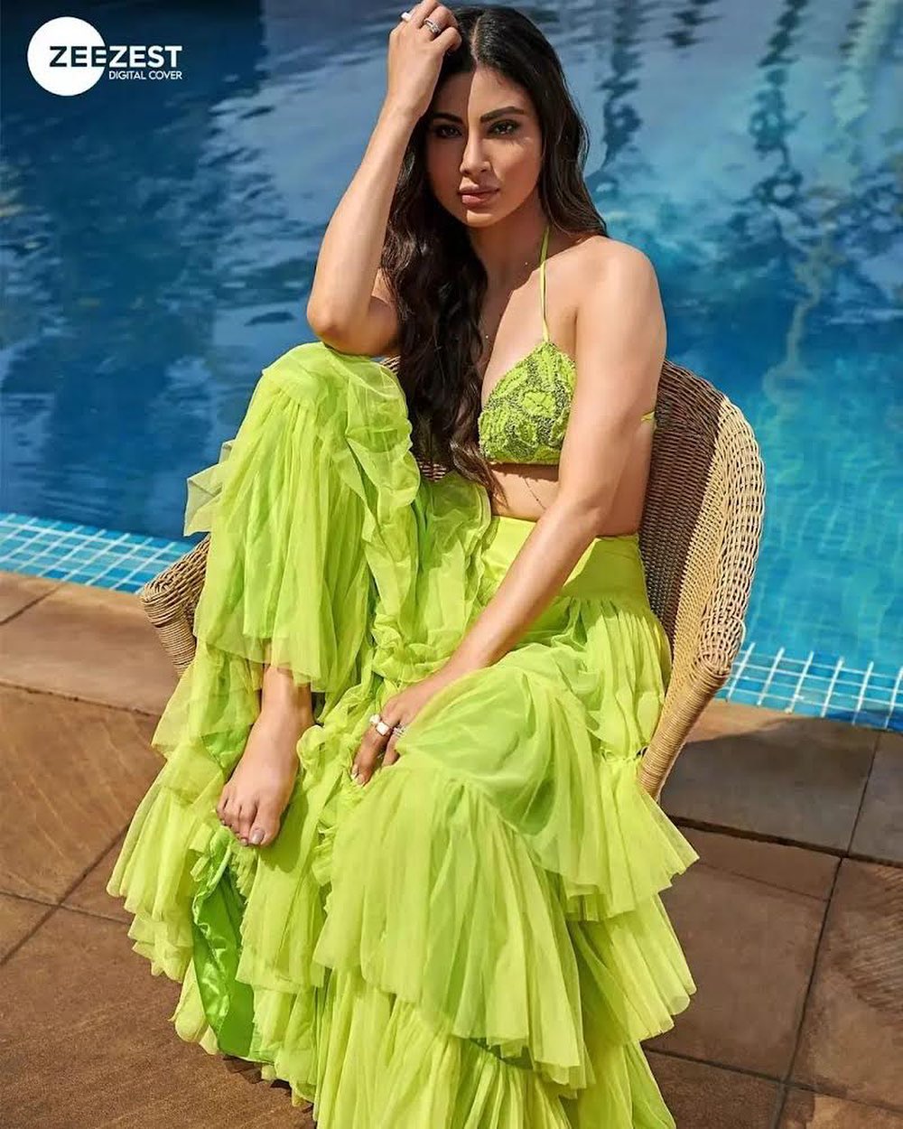 Citrus Root Top & Tiered Tulle Skirt
