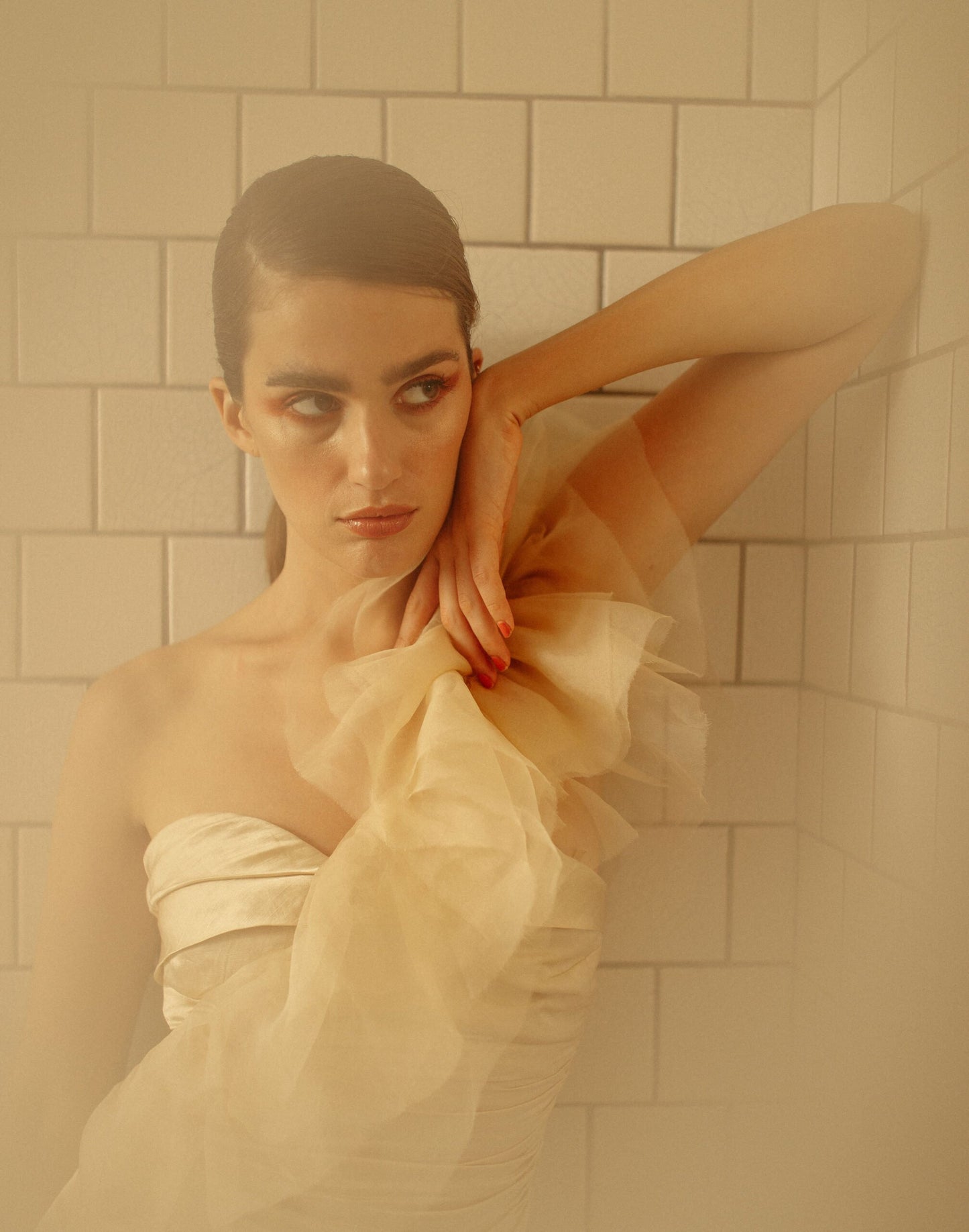 Akoya Dress In Oyster