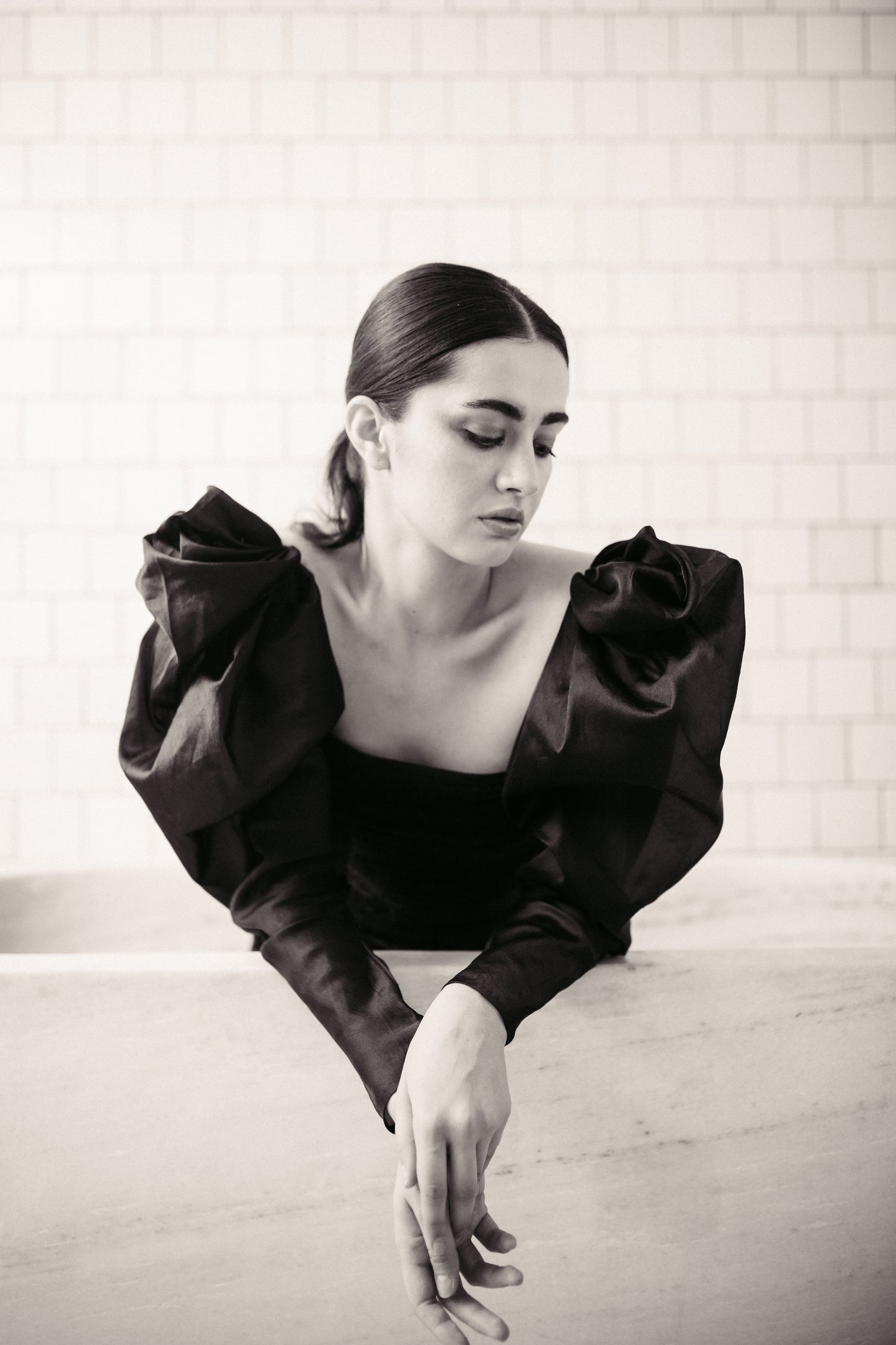 Arkhé Dress With Statement Sleeves