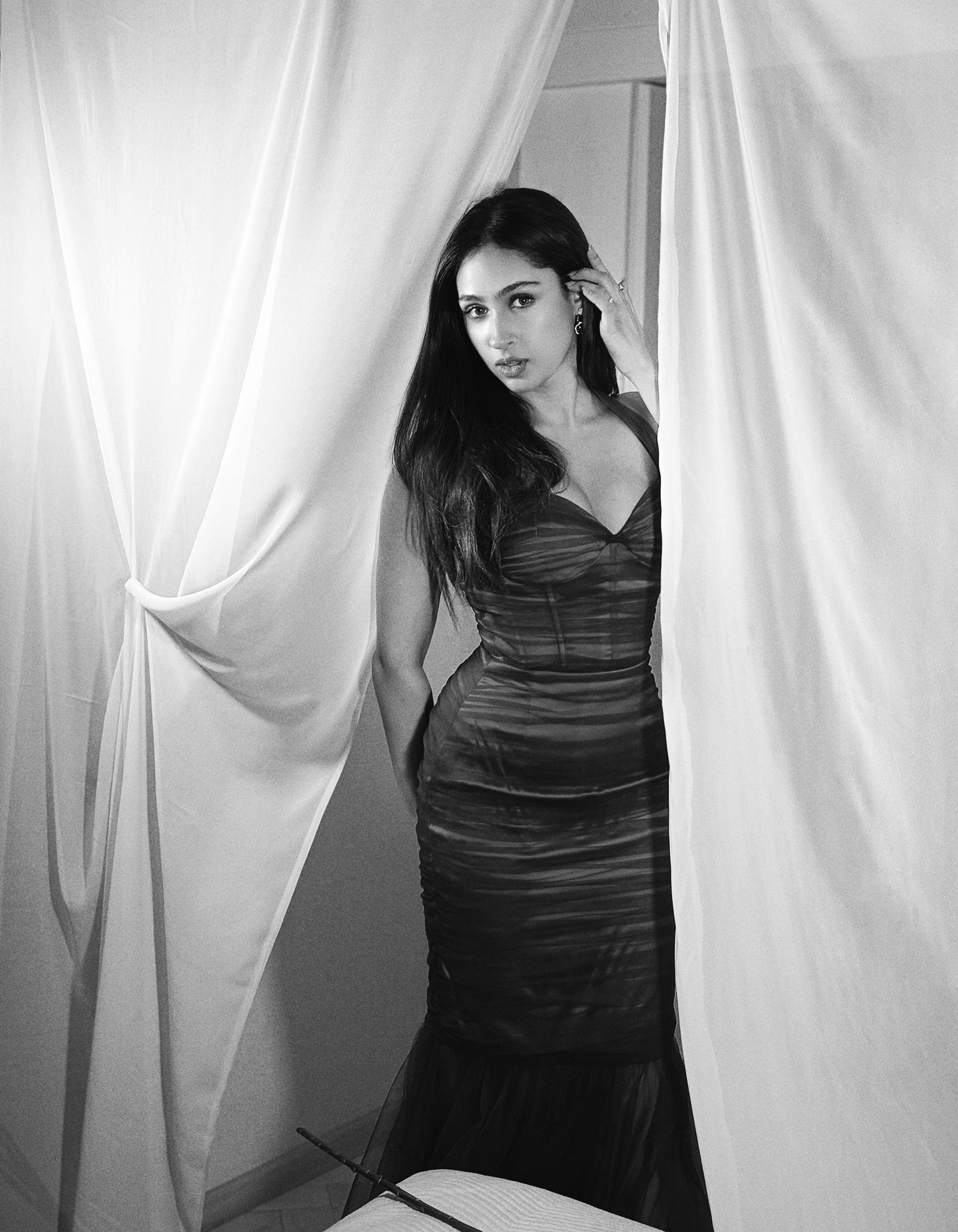 Merlot Ruched Dress