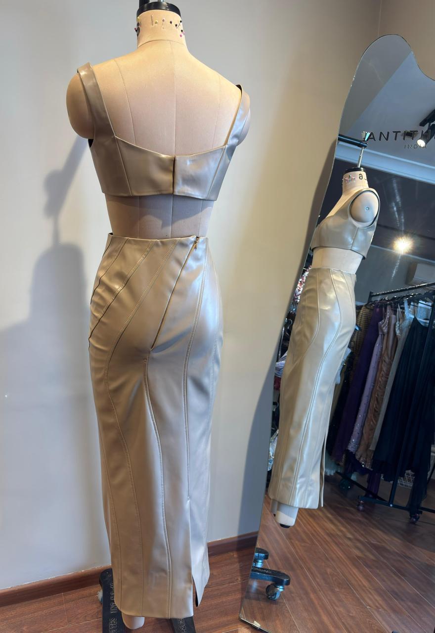 Wave Leather Set (Sand)