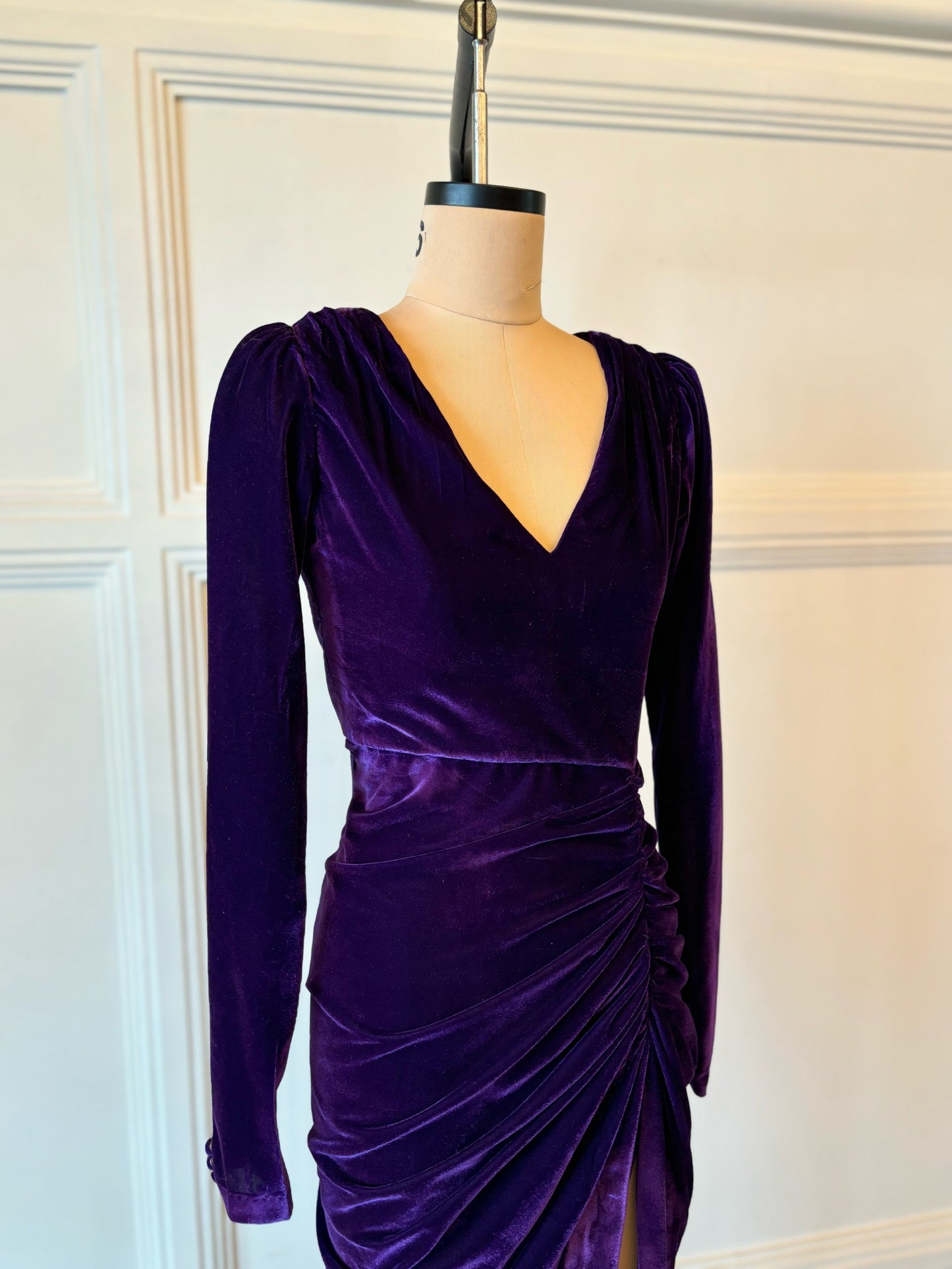 Amethyst Velvet Dress