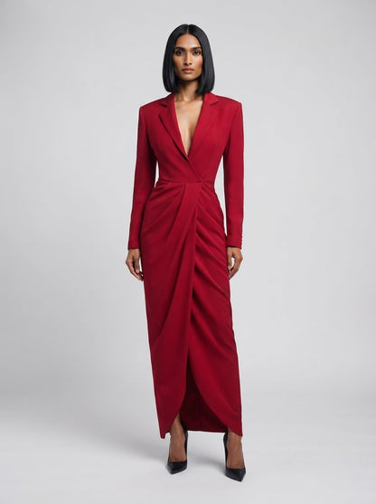 Suit Dress (Red)
