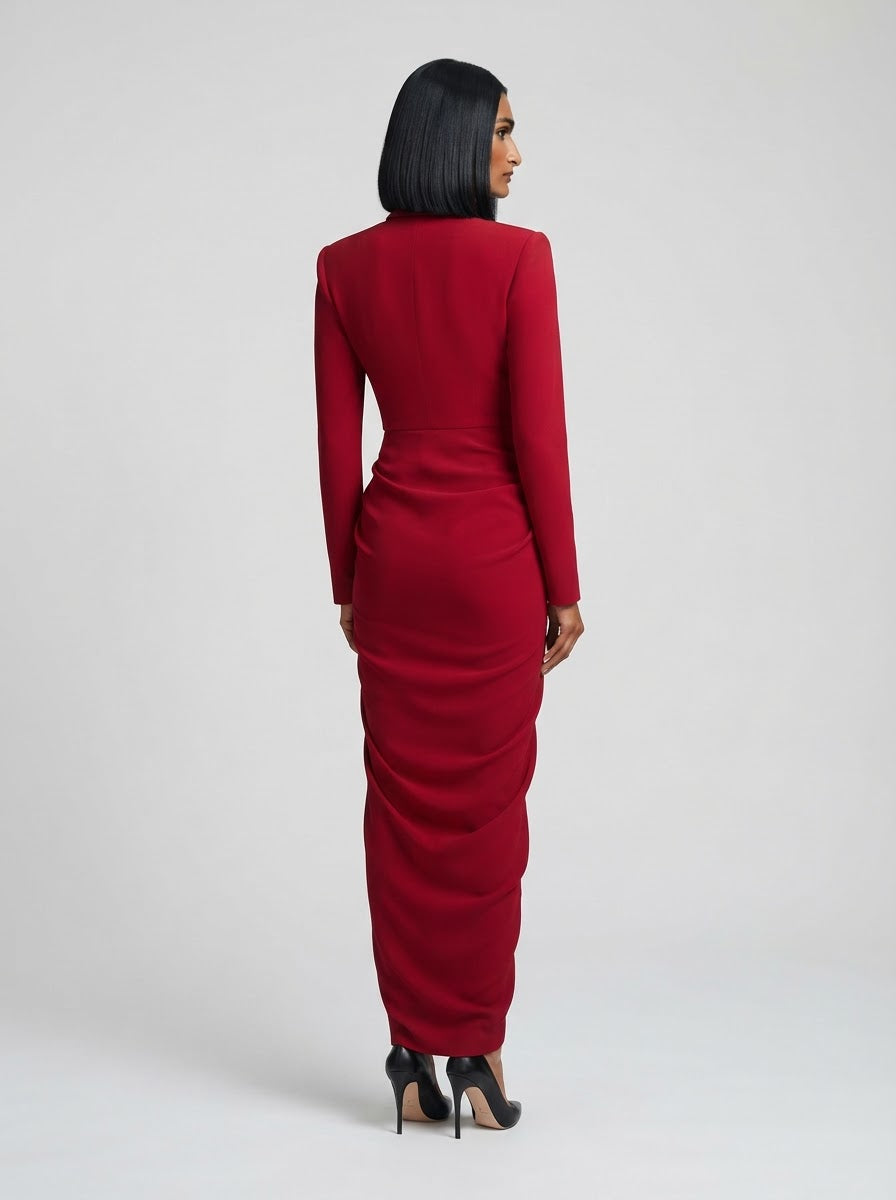 Suit Dress (Red)