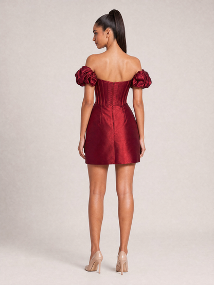 Off-Shoulder Foam Dress