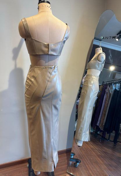 Wave Leather Set (Sand)