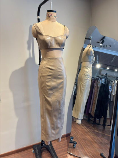 Wave Leather Set (Sand)