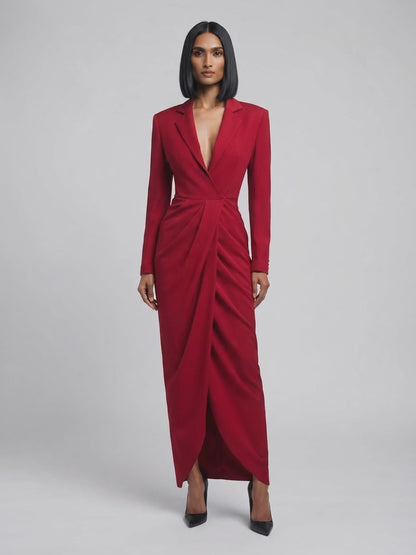 Suit Dress (Red)